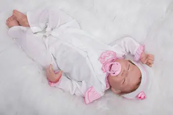 52 cm mehko krpo telo Silikonski Vinil Prerojeni Baby Doll Igrače Veren Moda Baby Dekleta, najboljše Darilo Princesa Lutke Igrajo Hiša Igrača