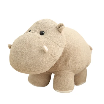 Huggable Simulacije Slon Hippo Plišastih Igrač Mehko Polnjene Cartoon Živali Lutka Dekoracijo Doma Otroka, Otroški Rojstni Dan, Božično Darilo