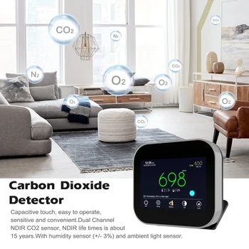 USB CO2 Detektor Koncentracija CO2 Detektor Okoljske Tester Instrument Kakovosti Zraka Monitor Detektor Detektor Ogljikovega Dioksida