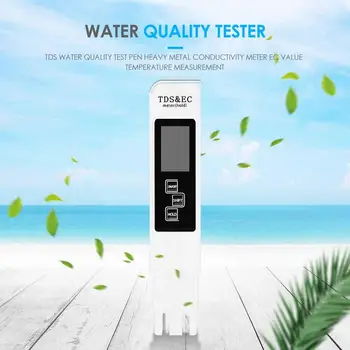 3 v 1 TDS ES Meter Digitalni LCD Zaslon z Vodo Testiranje Pero Čistosti Filtra Prenosni Odkrivanje Vode Čistosti in Kakovosti Test