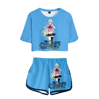 Naruto 3D tiskanje modno in udobno T-majica + hlače, dvodelne obleke poletje visoke kakovosti seksi šport za dekleta