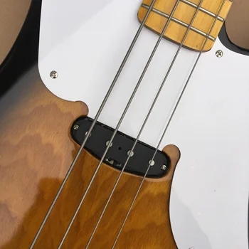 Električna kitara jazz bass 4 string sunburst barva javor. Brezplačna dostava fingerboard