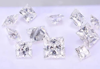 Blagovne znamke Moissanite Diamant je Test Pozitiven 2,5 mm 0.15 CT F Barve VS1 Odlično Rezano Princesa Moissanite Diamond Svoboden Princesa