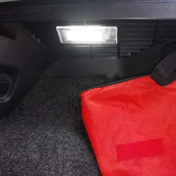 2Pcs 18SMD Bela LED Prtljage Trunk Notranje Luči za VW Eos Golf GTI MK5 MK6 MK7 Scirocco Sharan Tiguan PASSAT JETTA