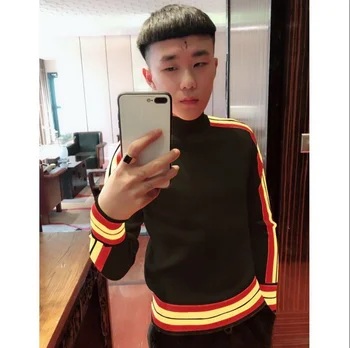 Visok ovratnik pulover človek Han Feng pozimi duha fant mladih t-shirt tanek pulover človek