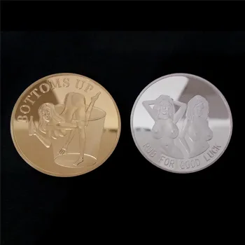 Pozlačeni Bitcoin Kovanec Zbirateljske Art Collection Darilo Fizično spominski Malo BTC Starinsko kopijo Imitacije Design po meri