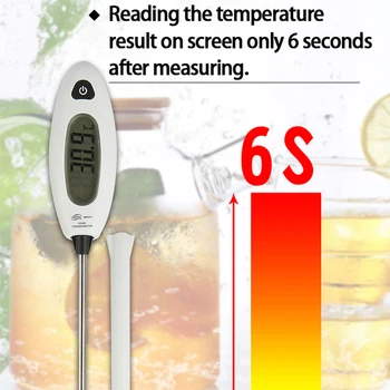 Digitalni LCD Ihealth Temperature -50℃~300℃ Kuhinja Hrane Termometer Pečico Meso Žar Žar za peko na žaru Dom Gospodinjski Orodja za Merjenje