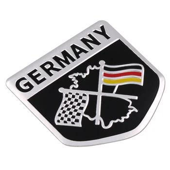 1pcs Kovinski 3D Avto Nalepke Nemčiji Zastavo Značko Emblem Nemški Avto Nalepke Nalepke Mreža Odbijača Okno Telo Dekoracijo Za Benz Audi