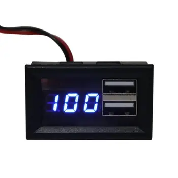 12V Kapaciteta Baterije Indikator Napetosti, Merilnik Moči Meter z QC 2.0 3.0 Hitro Polnjenje USB Izhod