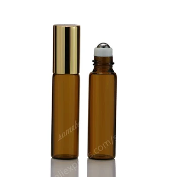 1ml 2ml 3ml 5ml 10 ml mamber roll na steklenice za eterična olja roll-on ponovno napolniti stekleničke parfuma deodorant posode