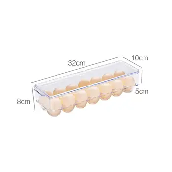 New Vroče Jajčni Karton Hladilniku Sveže-Vodenje Škatla Za Shranjevanje Kuhinji Jajce Rack Jajce Pladenj Lahko Naloženi Plastični Škatli S Pokrovom