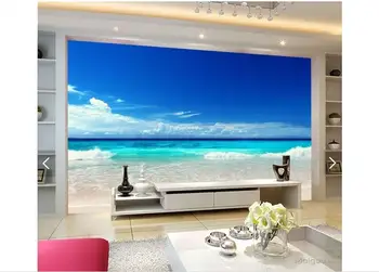 3d fotografije za ozadje po meri, 3d TV ozadje freske Pokrajino, lepo morje, se nastavitev TELEVIZORJA stene papirja 3d dnevna soba ozadje
