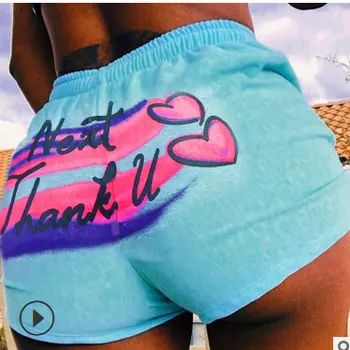 Ženske Ultra Kratke Priložnostne Moda na Plaži Datum Pismo Natisnjeno Hlače