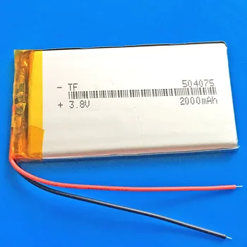 3,7 V 2000mAh lipo litij-polimer baterija za Polnjenje MP3 GPS navigator zvočnik DVD moči banke Tablični RAČUNALNIK Prenosni računalnik 504075