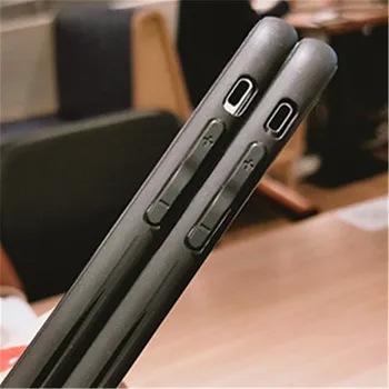 Koreja Primeru za Iphone 11 Pro Max XR IphoneXS Max Ip7 8Plus 6s Tpu Silikon Črn Telefon Primeru, Celotno Zaščitno Anti Knock Nazaj Pokrov