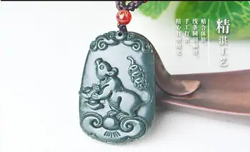 Xinjiang Hetian jade Qingyu Nebesno miško obesek, moških in žensk, v letu usodo, na srečo maskota Obesek