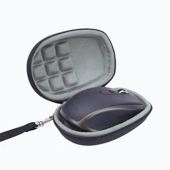 Trdi EVA Potovalna torbica Za Logitech MX Kjerkoli 1 2 Gen 2S Wireless Mobile Mouse Zunanje Black Notranji Sivi Prah-dokazilo
