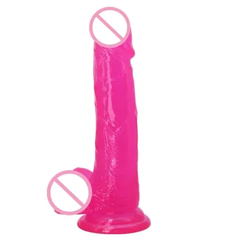 Za 17,8 cm Kristalno Dildo Kože, Občutek Realističen Penis Velik Velik Žele Dildo Sex Igrača za Žensko Seks Izdelkov Ženska Masturbacija Petelin