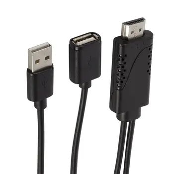 USB za HDMI je združljiv TV Kabel Adapter Ogledalo HD 1080P Polnilnik HDMI je združljiv Kabel za Telefon na TELEVIZOR HDTV Adapter Ženski Moški