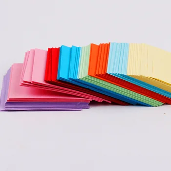 400pcs Origami Kvadratni Papir DIY Pisane Žerjavi Ročno HandCraft Dvostranski Barvni Saden Vonj Poroko Deco