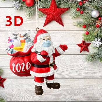 3D Smolo Claus Darilo 2020 Božični Okrasek Obesek Družino Darilo Dekoracijo Stranka Dekoracijo Santa Božič Drevo Ornament