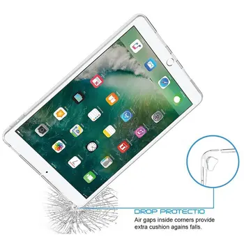 TPU Za iPad Pro Za 12,9 Primeru, Shockproof Mehko Prilagodljivo Kristalno Prozoren Pokrov Protector za funda iPad Pro Za 12,9 Tablet A1671