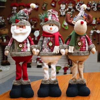 3-Delni Set Božični Okraski Božični Okraski, Lutke Božič Elk Okno Božič Dobave
