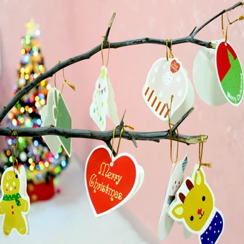 14pcs/Set Božič Zastori Risanje Božični Kartice Božično Darilo Božično Drevo Decoration