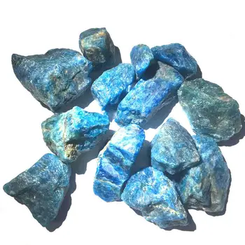 100 g na Naravno Modrem Apatite Grobo Surovo Kamen Rock Vzorcu Iz Madagaskar E139 Naravni Kamni in Minerali