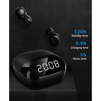 XG29 Pritisnite digital display (Digitalni Zaslon Bluetooth Slušalke Nepremočljiva Šport Slušalke Denoise HD Klice Čepkov