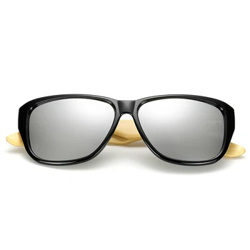 Prvotno Lesene Bambusa sončna Očala Moški Ženske Zrcali UV400 sončna Očala Pravega Lesa, Odtenki Zlate in Modre Prostem Očala Sunglases Moški