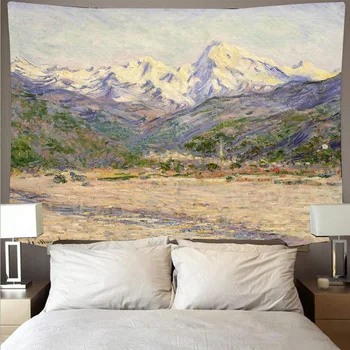 Gorsko steno preprogo ozadje tapiserija steno krpo soba dekor slikarstvo tapisserie zidana