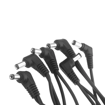 Vitoos 6 Načinov Elektrod (Daisy Chain Pas, Kabel Bakrene Žice za Kitaro Učinki Napajalni Adapter za Ločevanje črna