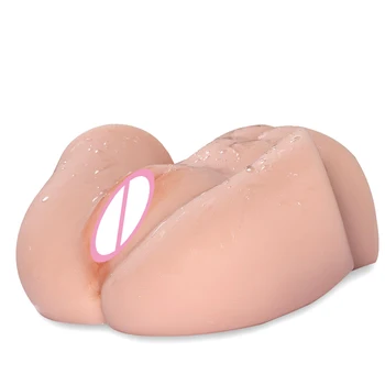 MLSice Moški Masturbator 3D Realistična Rit Vagina Seks, Ljubezen Lutka Veren Muco Rit za Odrasle Sex Igrača za Moške Masturbacija Dveh Lukenj
