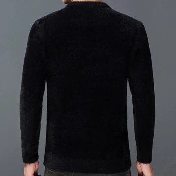 2020 priložnostne debele pletene mink sweater moški pulover, oblačila modni trdna oblačila, pletene, pozimi toplo moški puloverji puloverji 1901