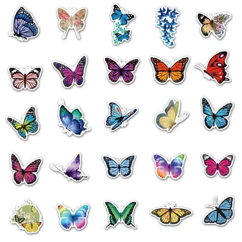 10/30/50Pcs Risanka Beautiful Butterfly Nalepke Za Otroško In Vsco Dekle Laptop Prtljage motorno kolo, Rolko Dnevnik Pegatinas
