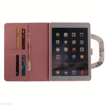 Srčkan Živali Tiskanja PU Usnjena torbica za Apple ipad mini 4 Tablete Primeru Knjigi Flip Denarnice Stojalo Roko Zaščitni ovitek za ipad mini4