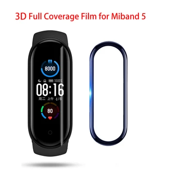 3D Screen Protector za Xiaomi Mi Pasu 5 Filmov HD Polno Kritje Zaščitno folijo za Xiaomi Miband 5 NFC Zaščitni Film Ni Stekla