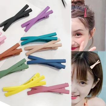 Vroče 2018 1PC Piling barve križ otroci šiška posnetek dekleta, lase sponke za ženske strani posnetek dodatki za lase