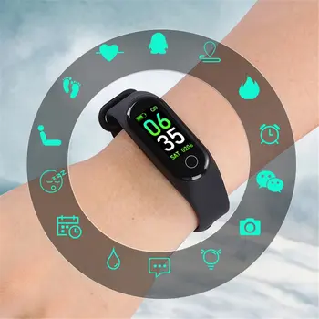 G3 Smart Band Zapestnica Barvni Zaslon Monitor Srčnega utripa, SMS Klicev Opomnik Nepremočljiva Fitnes Tracker Pedometer Šport Manžeta