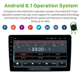 Seicane Android 10.0 Avto Radio, GPS navi Enota Predvajalnik Za Peugeot 307 2001 2002 2004 2005-2008 podporo Varnostne kamere, DVR OBDII
