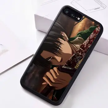 Levi Ackerman Napad na Titan Telefon Primeru Gume Za iphone 12 11 Pro Max Mini XS Max 8 7 6 6S Plus X 5S SE 2020 XR pokrov