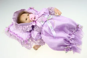 Nove Debelo Prerojeni Princess Style Babydoll Vijolično Krilo, Uvoženih moher, ki Živijo Lutka Toddlers' Igrače Ali Darilo