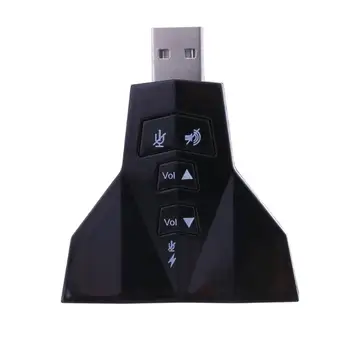 ALLOYSEED Zunanje Zvočne Kartice z USB2.0 polno digitalni avdio izhod analogni 7.1 CH signal usb zvočno kartico za Windows/Linux/MAC