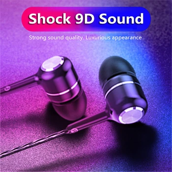 3,5 mm V uho Šport Slušalke Žične Super Bass HI-fi Slušalke Slušalka Z Mikrofonom za prostoročno telefoniranje Za Xiaomi Huawei Tablet MP3