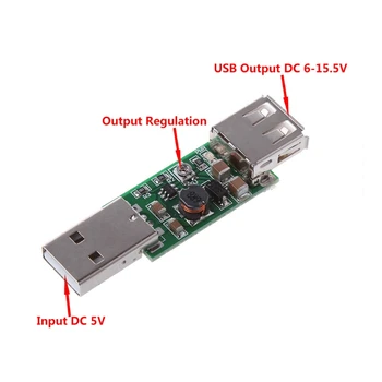 DC-DC USB 5V do 6-15V Step-Up Povečanje Pretvornik Napetosti Inverter Modul Nastavljiv Q6PA
