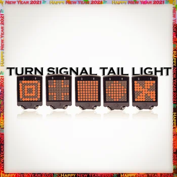 Kolo Svetlobe Remote Turn Signal Izposoja zadnje luči Z Različnimi Prikaz Vzorcev 3 Laser 64 LED Varnost Opozorilo Luč za Kolo