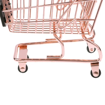 2PCS Mini Košarica za Office Oblači Tabela Ličila Organizator Supermarket Voziček