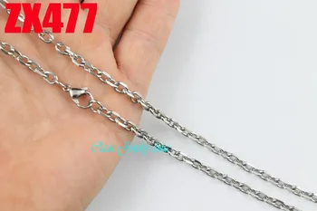 4.2 mm Eliptičnih 316L iz nerjavečega jekla ogrlica štiri površinsko brušenje verige modni nakit deli verig 20pcs ZX477