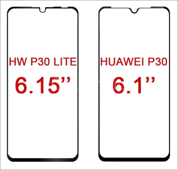 75 Kos/Veliko 2.5 D Kaljeno Steklo za Huawei P30 Lite/Huawei Nova 4E Polno Zajetje Zaščitnik Zaslon Zaščitna folija za Huawei P30